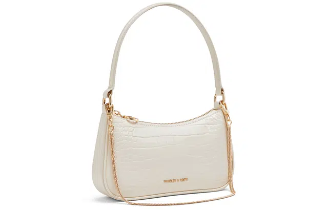 CHARLESKEITH ck PU Cream CrocoBlack Croco