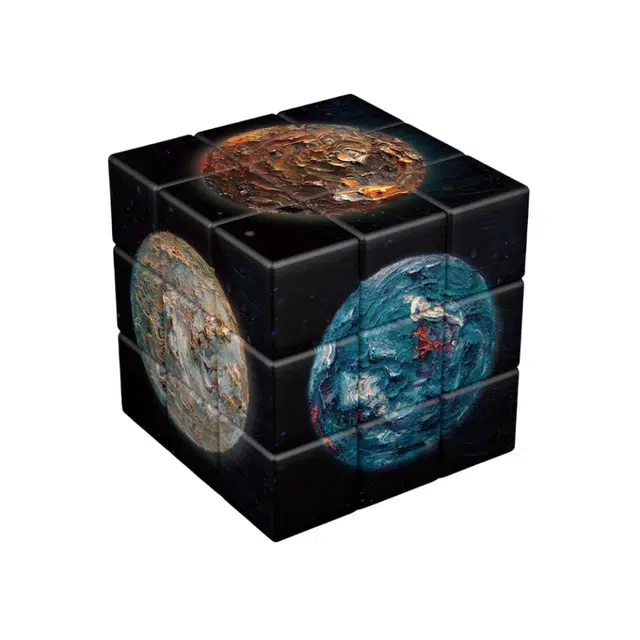 乐智由我 解压创意三阶魔方 星球宇航员航天员 早教益智玩具