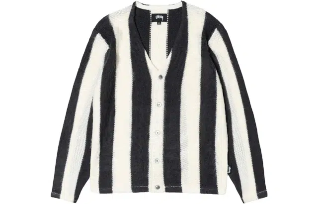 Stussy FW23 STRIPE BRUSHED CARDIGAN