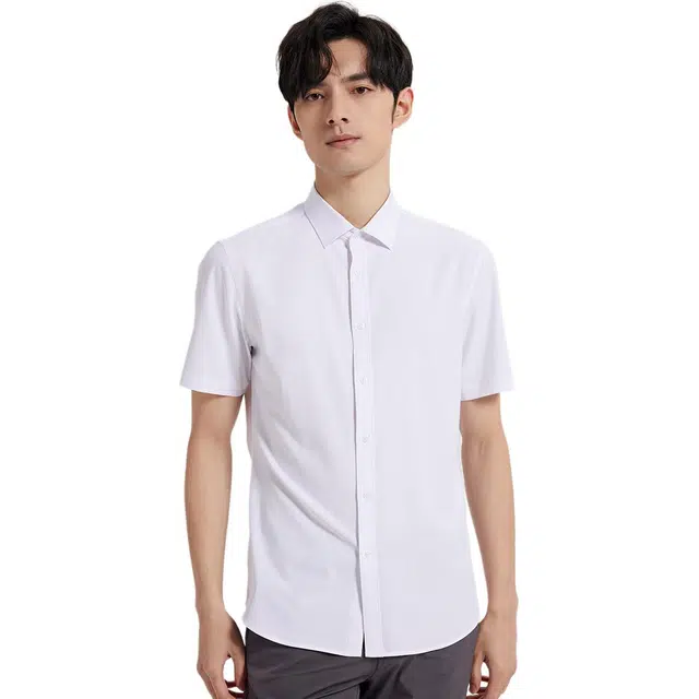 才子 舒弹清爽透气正装商务无袖衬衫 男款