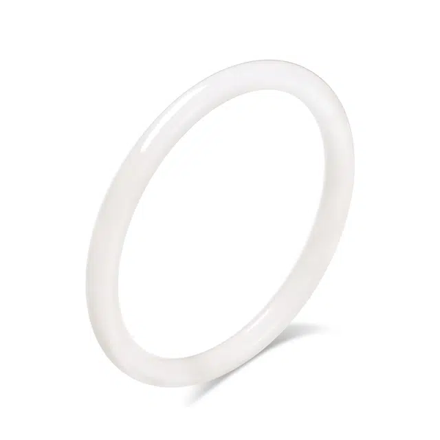 【普陀山官方已过香】 普陀山文创 新中式古风雪翠清冷感 国潮轻奢显白气质高雅温婉典雅玉镯  #好运 玉髓 手镯 女款