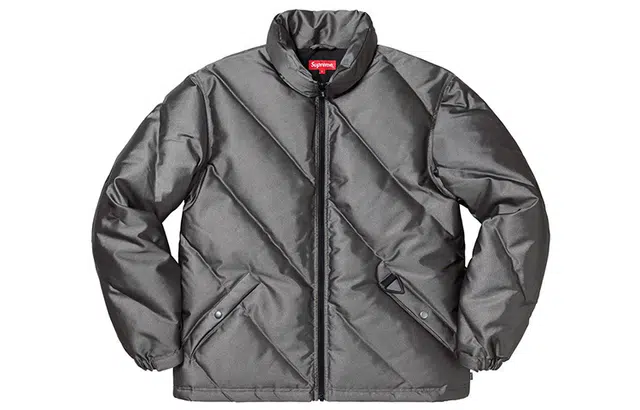 Supreme FW19 Week 11 Iridescent Puffy Jacket Black