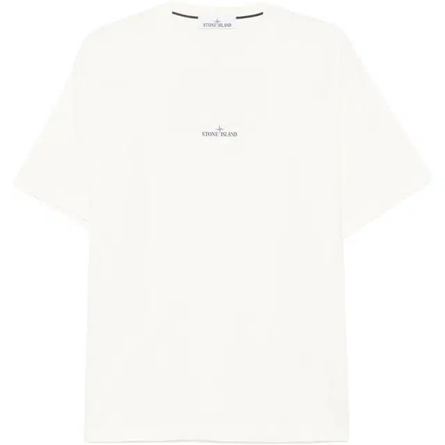 Stone Island Logo Print T-Shirt White