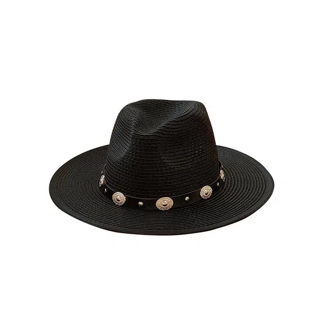 【伤心男人】 木林森 巴拿马爵士夏季遮阳防晒沙滩草帽硬挺出片绅士帽 草编 渔夫帽 男女同款情侣款