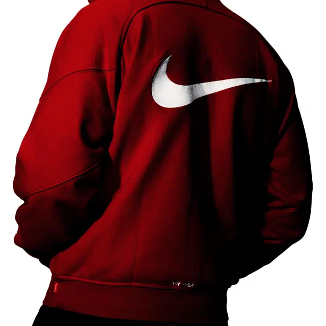 Supreme x Nike SS25 WEEK4 Zip Up Hooded Sweatshirt logo