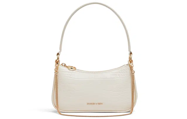 CHARLESKEITH ck PU Cream CrocoBlack Croco