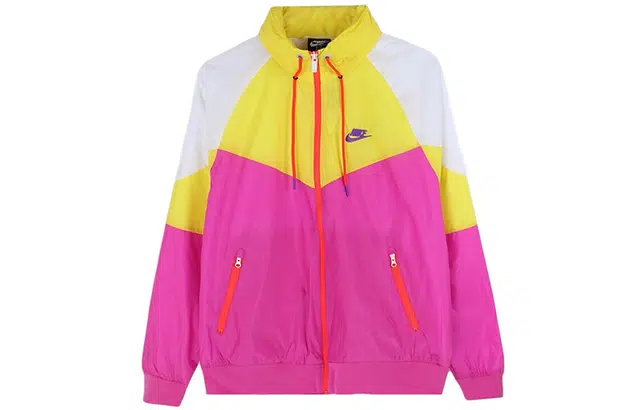 Nike Windbreaker Jacket Yellow Purple