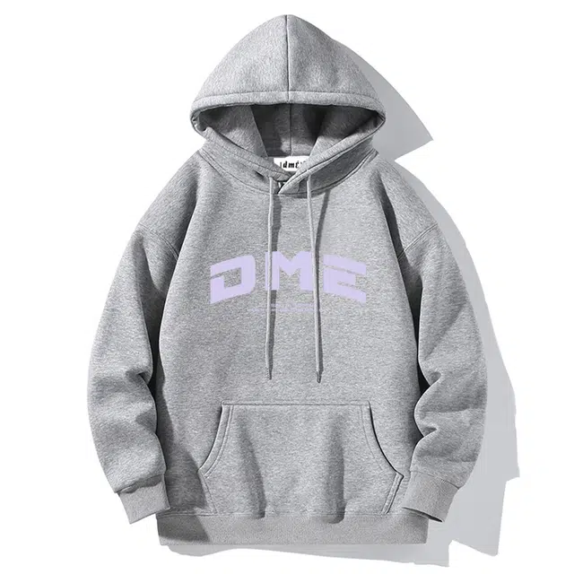 【dme】 潮流时尚宽松大字母印花休闲连帽复古美式中性风加厚舒适卫衣 男女同款