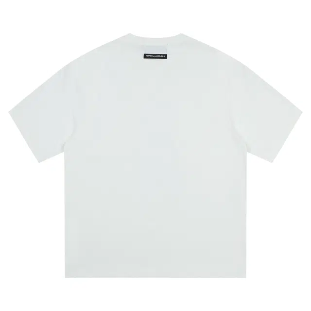 HARSH AND CRUEL Relaxed Spot Dog Print T-Shirt White