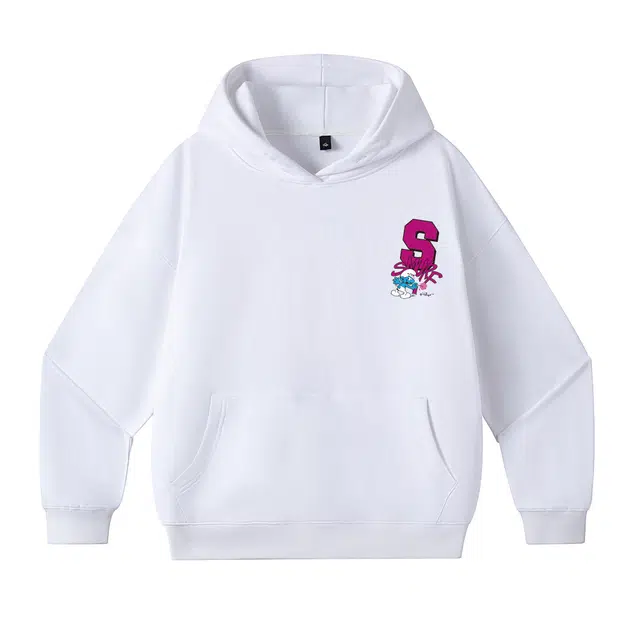 蓝精灵 美式纯色宽松休闲基础款日常通勤无性别主义卫衣 男女同款