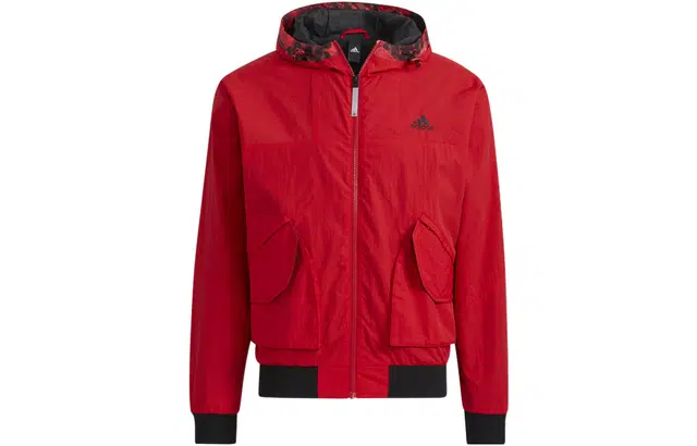 adidas Logo Hoodie Red