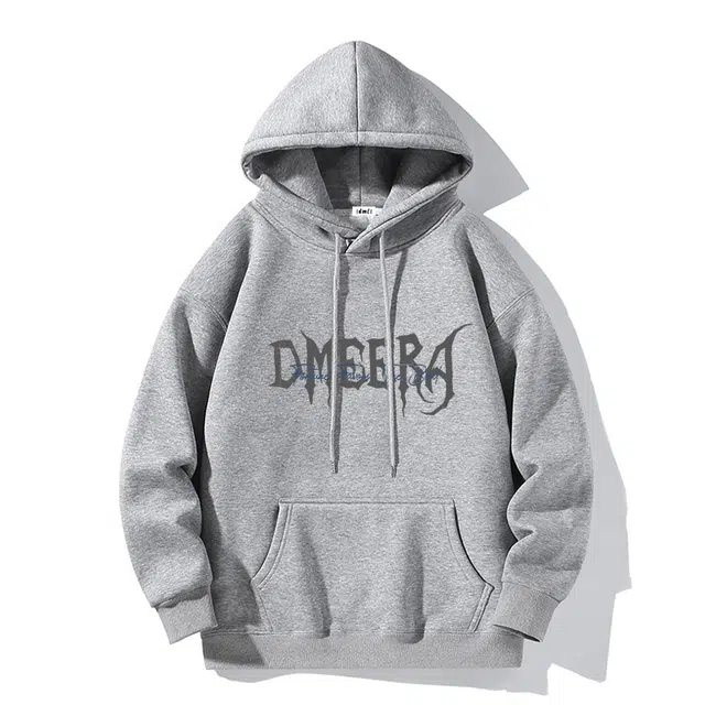 【dme】 重磅创意美式森系小鸟字母印花保暖时尚个性潮流休闲面料柔软连帽宽松卫衣 男女同款