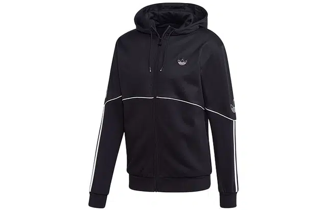 adidas Originals Logo Hoodie Jacket Black