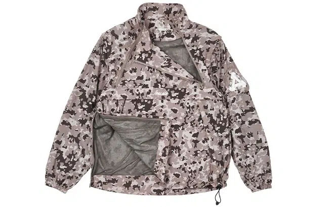PALACE SS22 Zip Off Gilet Jacket Urban Camo Logo