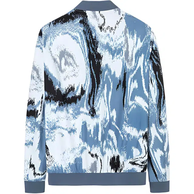 才子 亲肤舒适时尚夹克外套 男款 蓝色