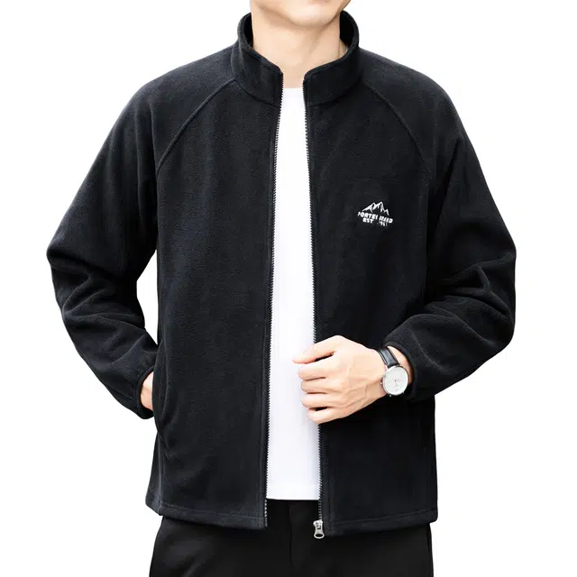 富铤 户外防风摇粒绒保暖软糯立领卫衣 男款