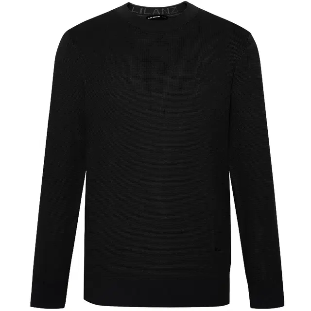 利郎 纯色圆领修身保暖百搭长袖针织衫 男款
