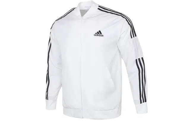 adidas Logo Woven Jacket White