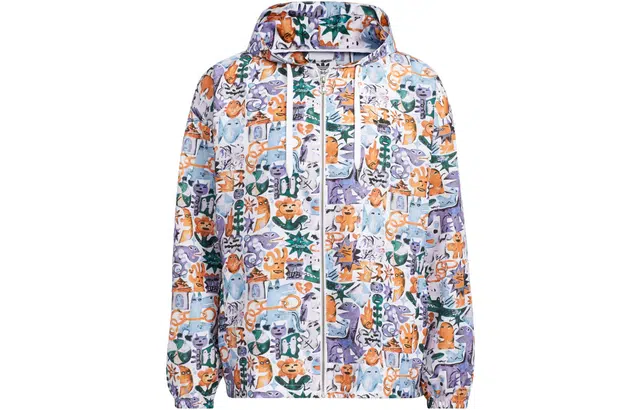 adidas Originals Trefoil Printed Hoodie Jacket