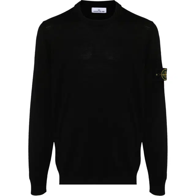 Stone Island Knit Crewneck Pullover Black