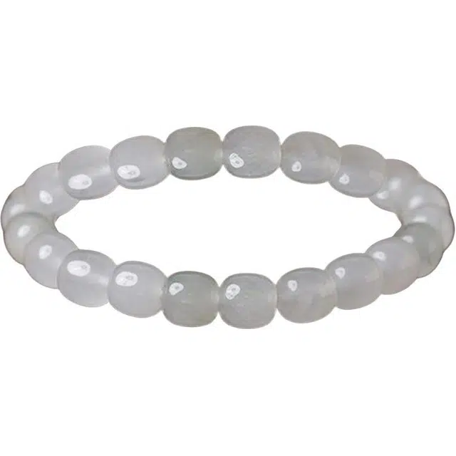 东方翡翠 冰透飘花圆珠单圈 新中式国风小众气质百搭 天山翠 玉石手串 女款