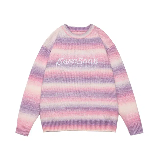 GOGOSOON Gradient Embroidered Sweater