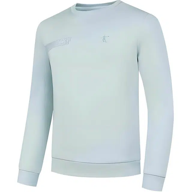 乔丹 运动生活系列 字母圆领舒适透气百搭休闲卫衣 男款 影青色