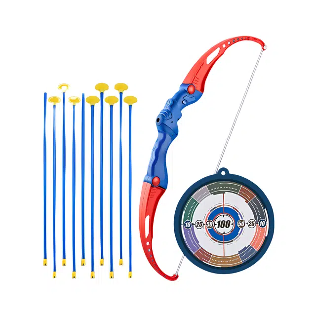 乐智由我 弓箭射箭全套入门幼儿园射击弩靶吸盘户外 玩具