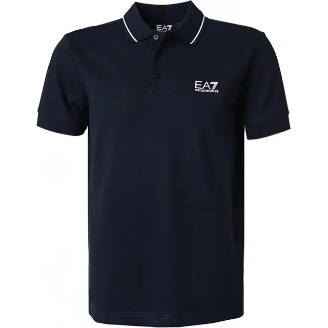 Emporio Armani Logo Polo Shirt Black