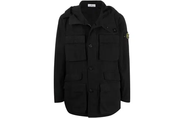 Stone Island SS22 Black Hooded Jacket