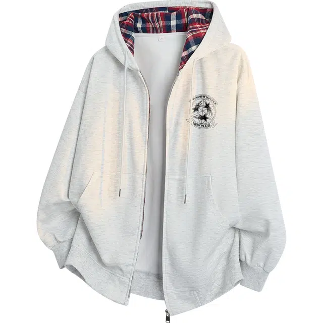 ROBINHOOD Logo Plaid Hoodie