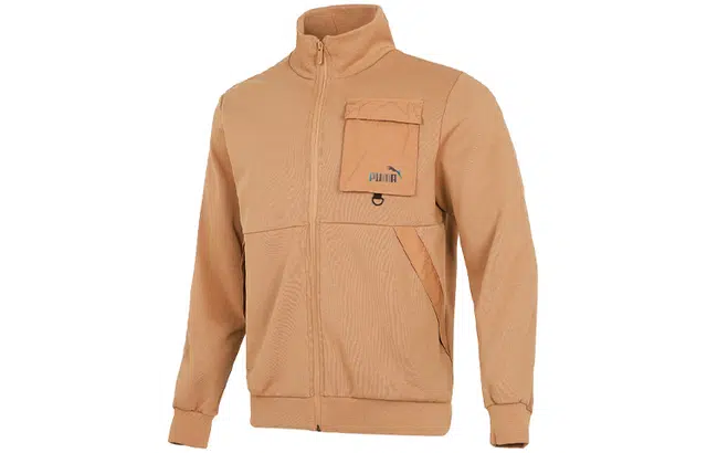 Puma Casual Pattern Loose Jacket Khaki