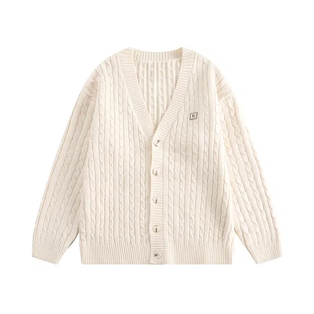 奇迹街区 国潮牌宽松纯色长袖针织衫 男女同款