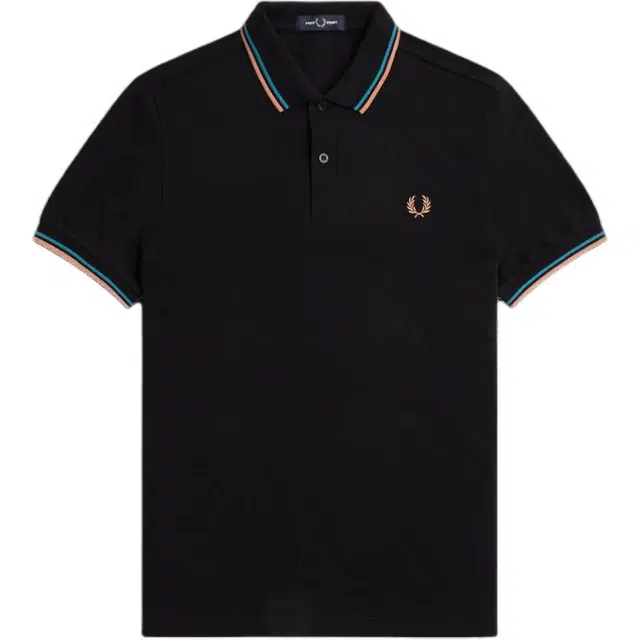 Fred Perry Polo Shirt Black/Light Rust