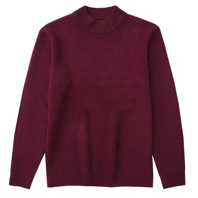 比利斯山羊 加厚款四平针商务休闲保暖长袖毛衣 男款