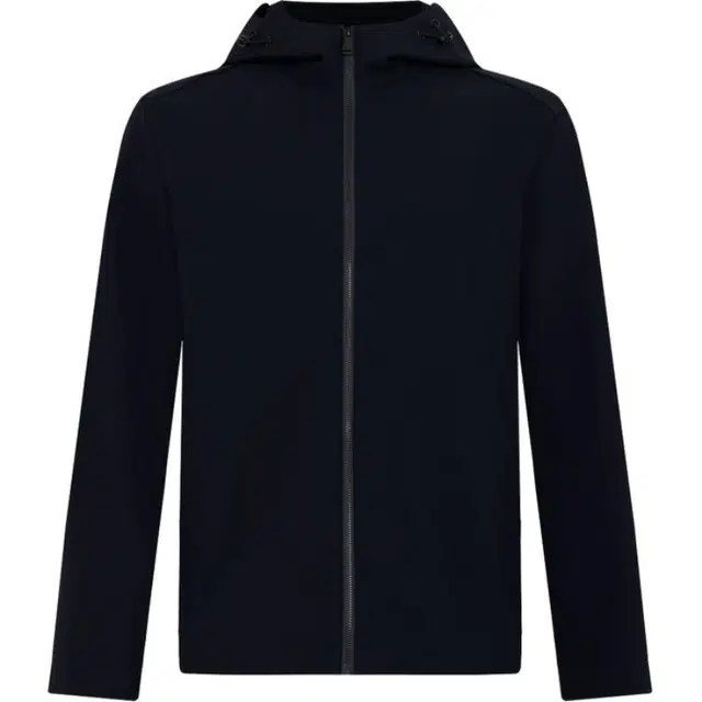 迪柯尼 防风连帽纯色长袖针织衫 男款 深宝蓝