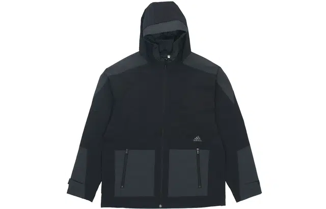 adidas Logo Windbreaker Jacket Black