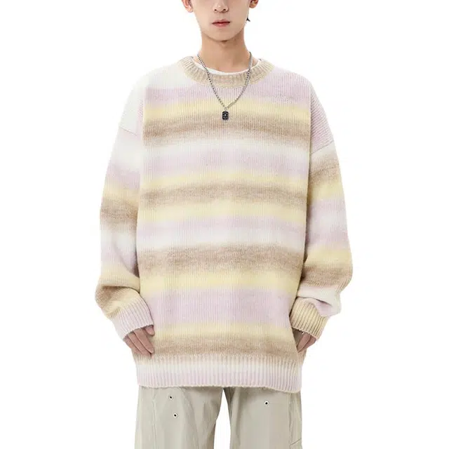 极限涡轮 日系复古简约百搭时尚针织衫 男女同款