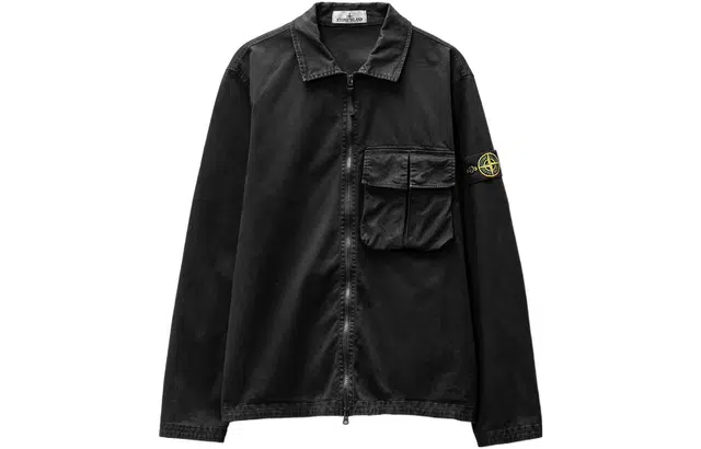 Stone Island SS23 Black Shirt Jacket