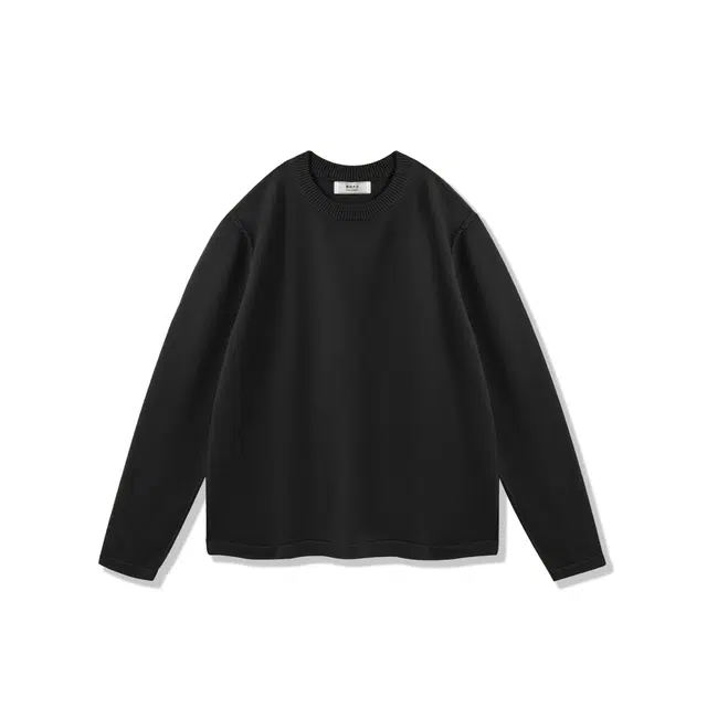 我是大卫 港风纯色圆领打底衫韩版潮流套头宽松百搭针织衫 男女同款