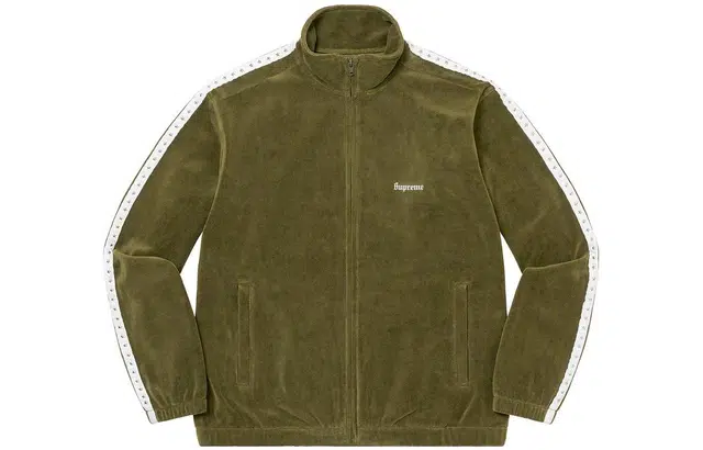 Supreme 2022 Week 2 Studded Velour Track Jacket