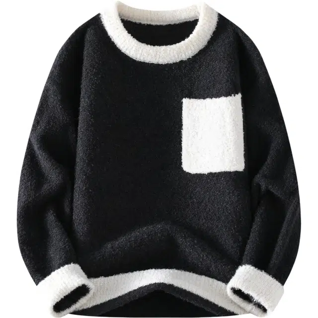 极限涡轮 美式简约基础圆领潮牌潮流休闲打底上衣针织衫 男女同款