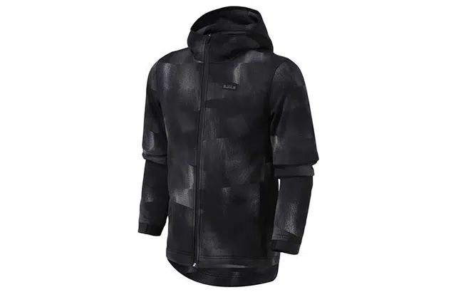Nike LeBron Camo Hoodie Jacket Black