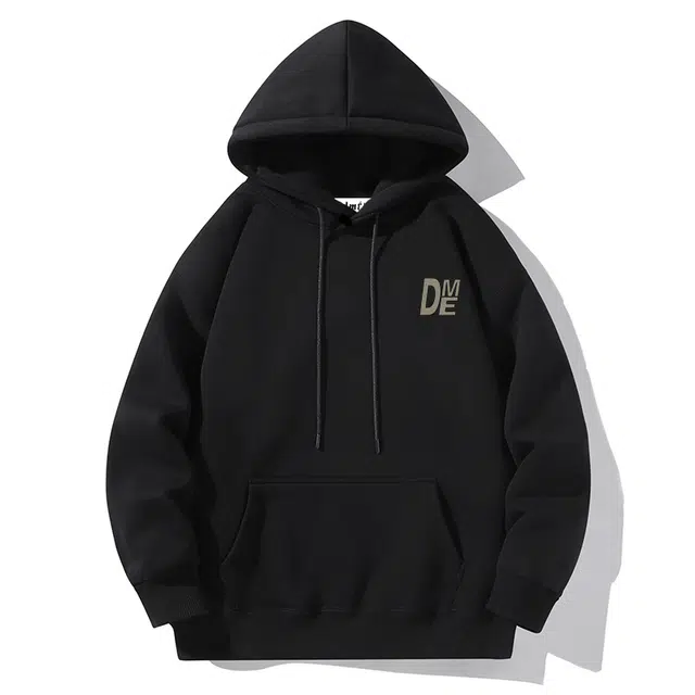 【dme】 美式复古连帽套头重磅舒适长袖休闲宽松卫衣 男女同款