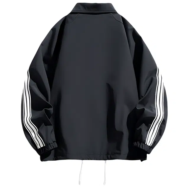 雅鹿 休闲翻领春秋季大码百搭宽松跑步运动上衣男装夹克外套 男款