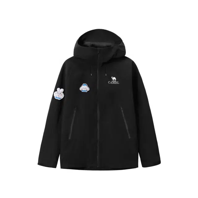 CAMEL All-Weather Hoodie Jacket Black