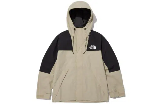 The North Face Logo Zip Hoodie Jacket Beige