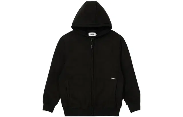 PALACE SS23 Therma zip hood black Logo