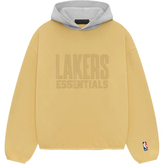 Fear of God Essentials x NBA Pullover Hoodie Light Tuscan