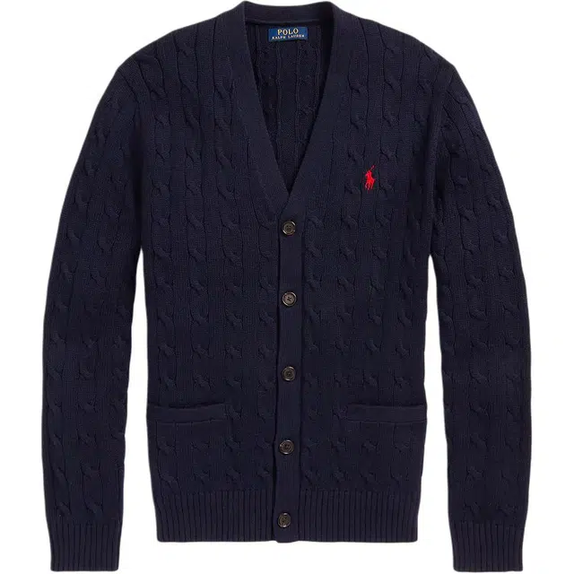 Polo Ralph Lauren V-Neck Knit Sweater Navy